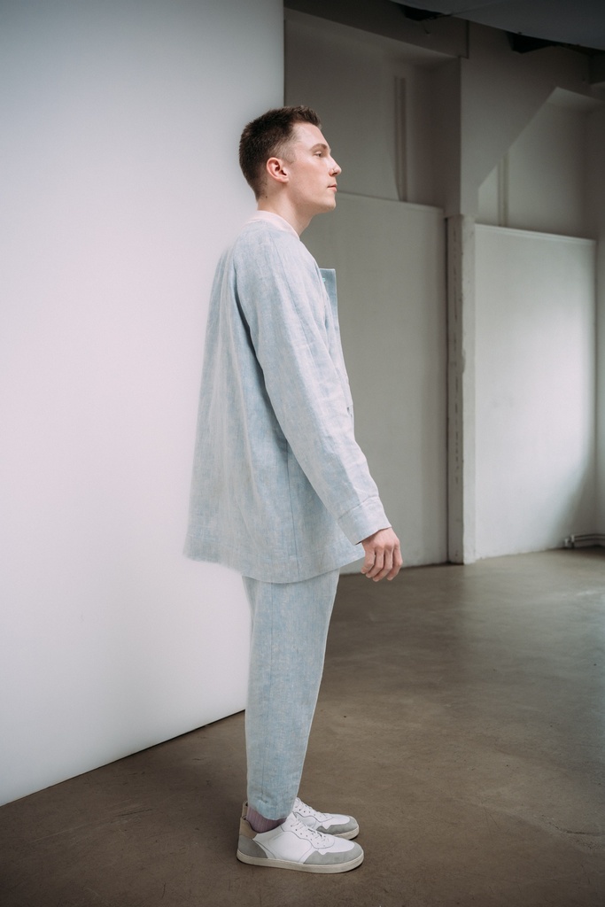 Smock Denim 50% Leinen 50% Hanf